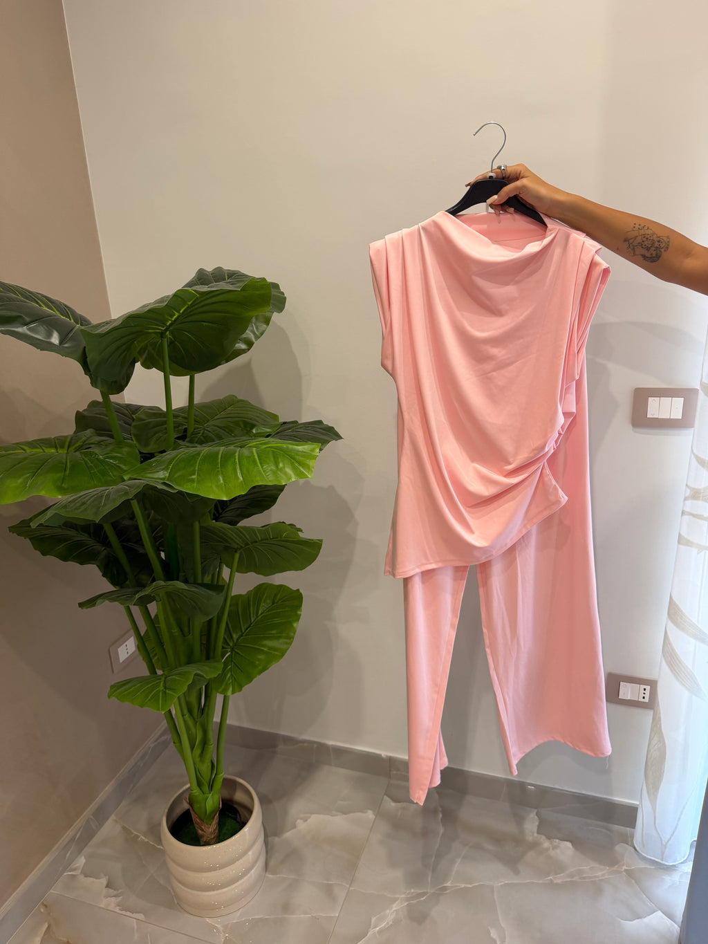 Coordinato drappeggiato