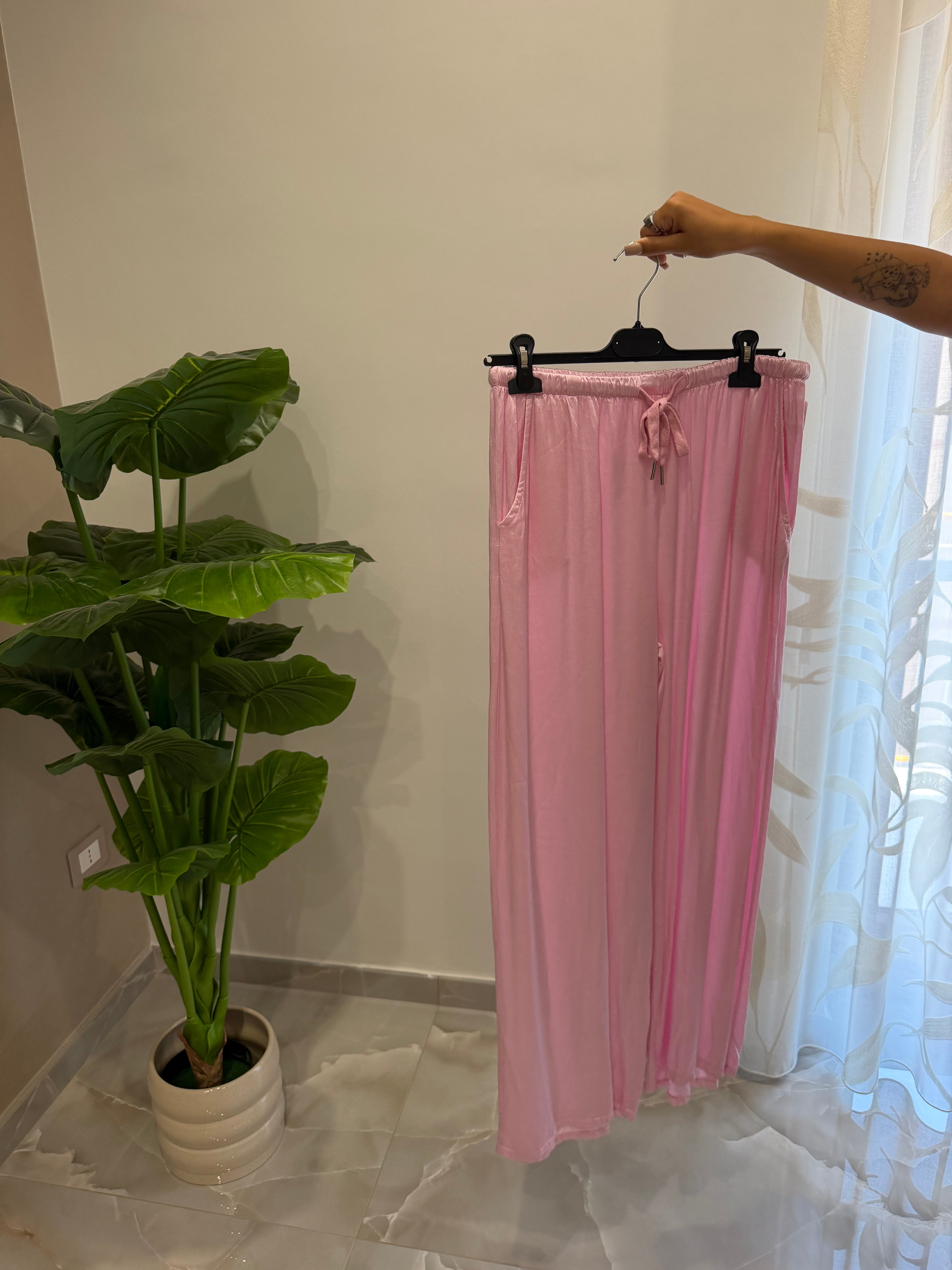 Pantalone satin